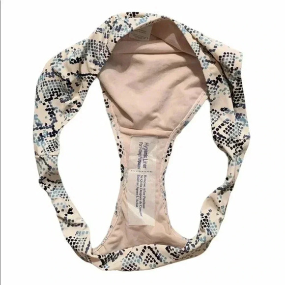 Kona Sol Light Pink Snake Print Bikini Bottom - Picture 5 of 7